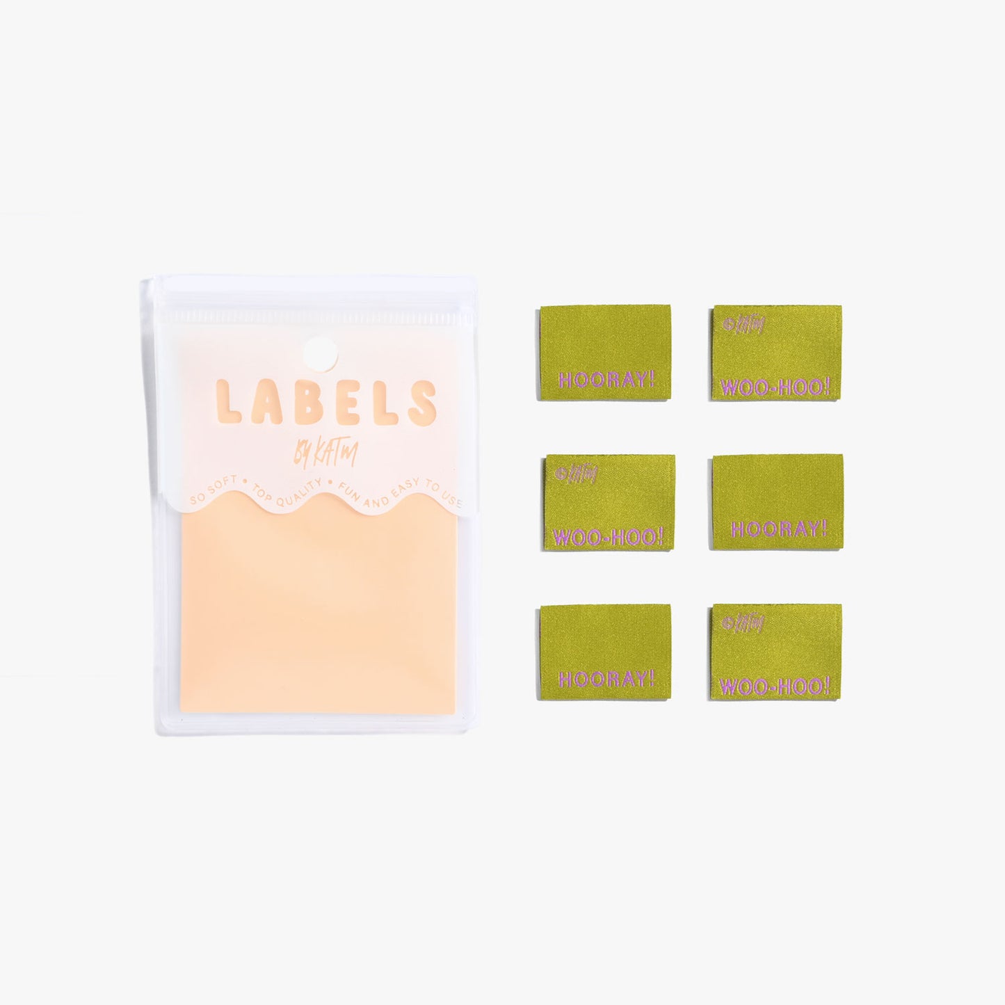 Kylie and the Machine - Woven Labels - "Woo-Hoo! Hooray!"