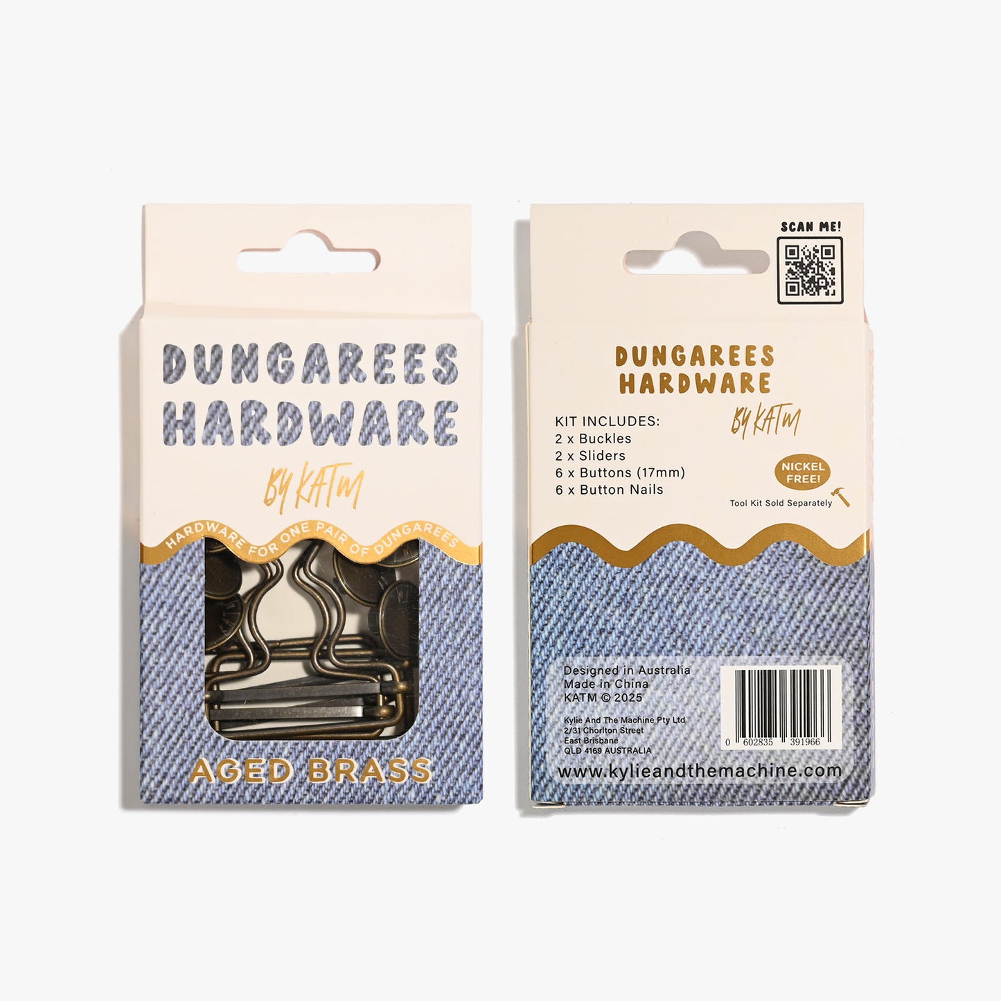 Kylie and the Machine - Dungarees Hardware Kit
