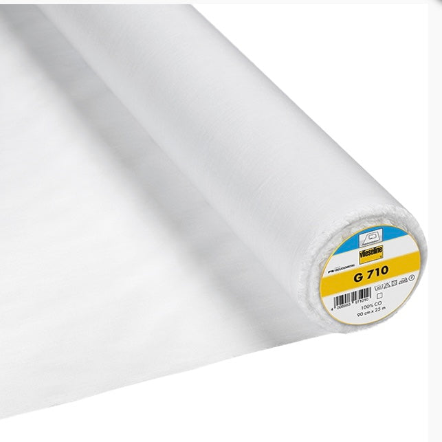 Vilene - Fusible Lightweight Woven Interfacing - G710 - Black or White