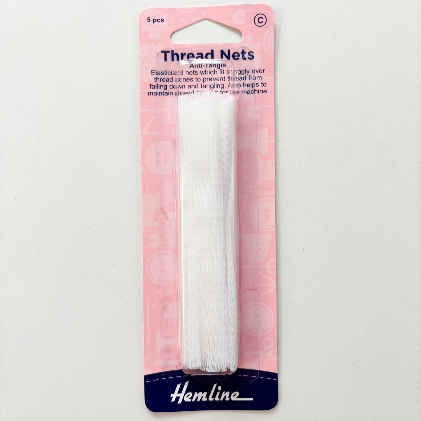 Hemline - Thread Nets 5 Pack - White