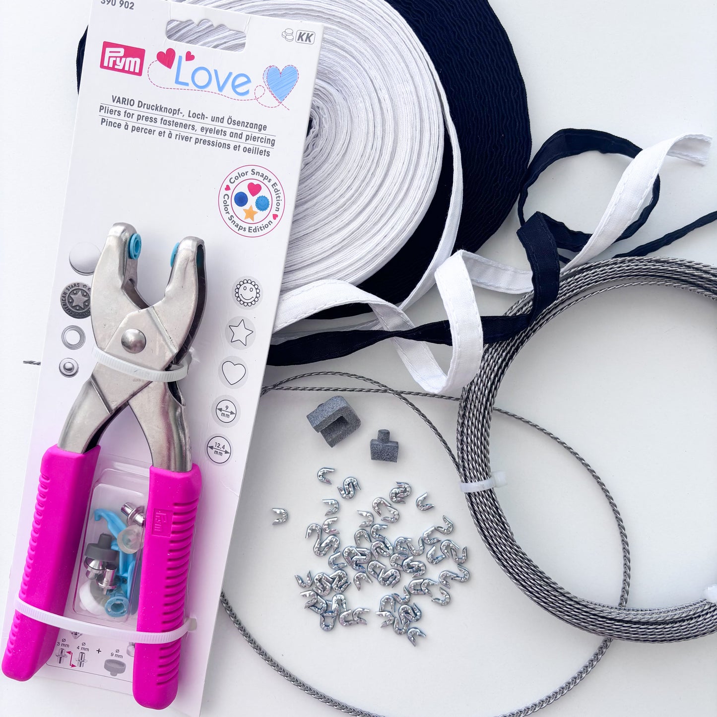 Spiral Steel Boning Kit - 6mm width - 10 metre length