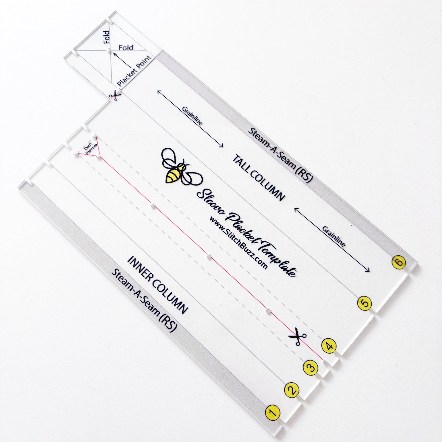 Stitch Buzz - Sleeve Placket Template