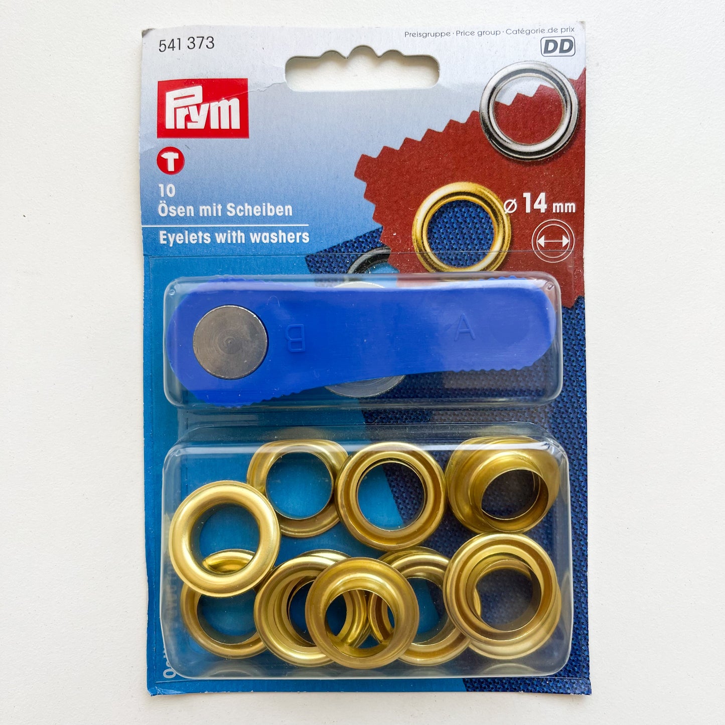 Prym - Eyelets with Washers - Gold Brass - 4 Sizes