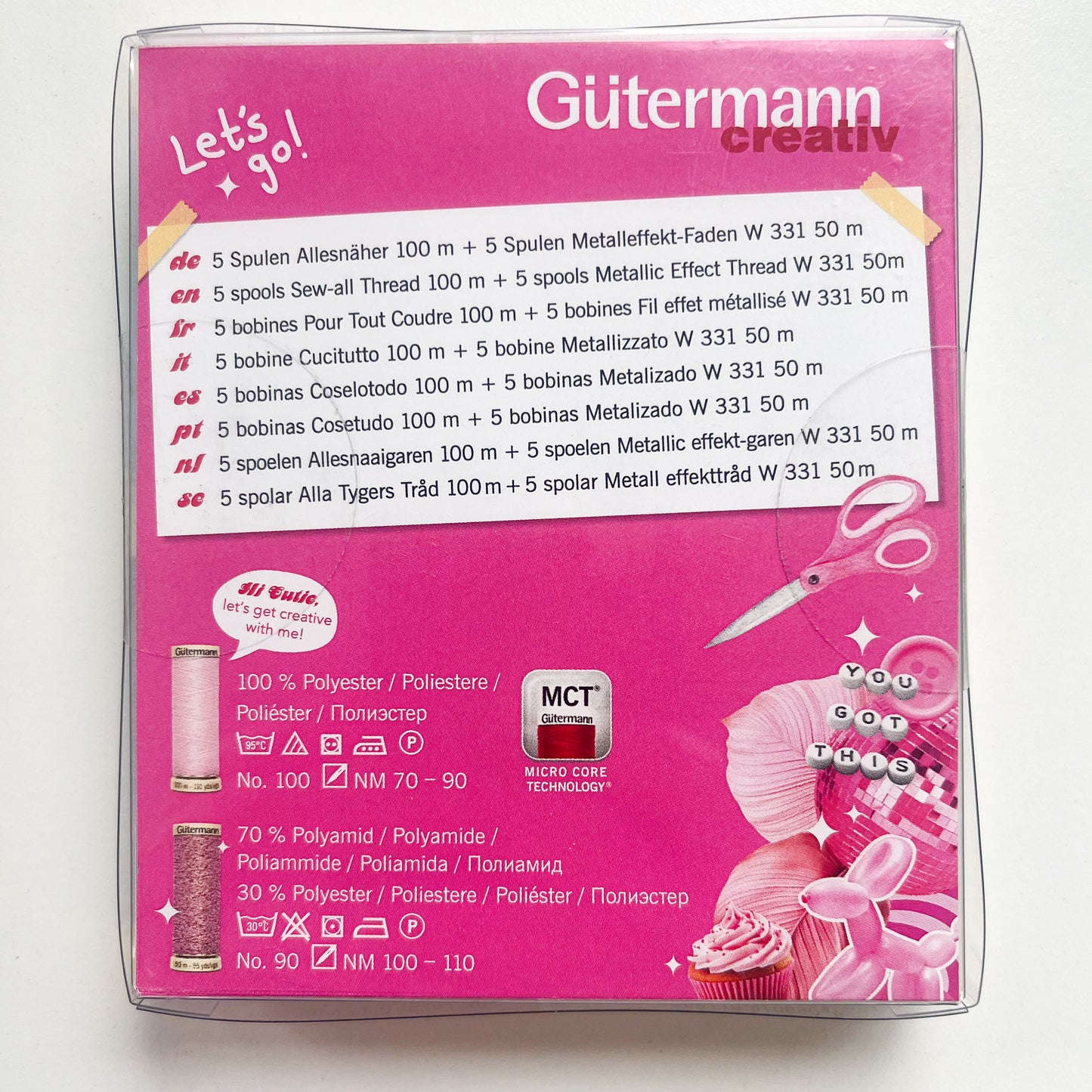 Gutermann - Cute and Pink Limited Edition Thread Packs