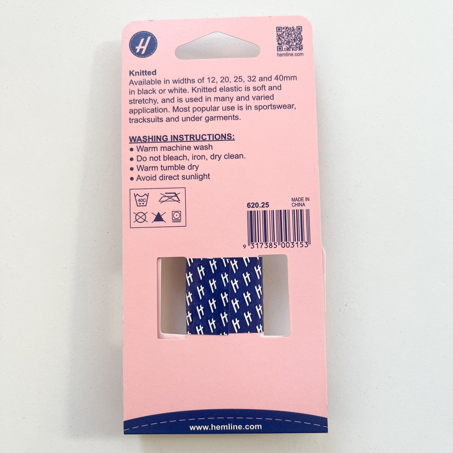 Hemline - Knitted Elastic - 25mm Wide