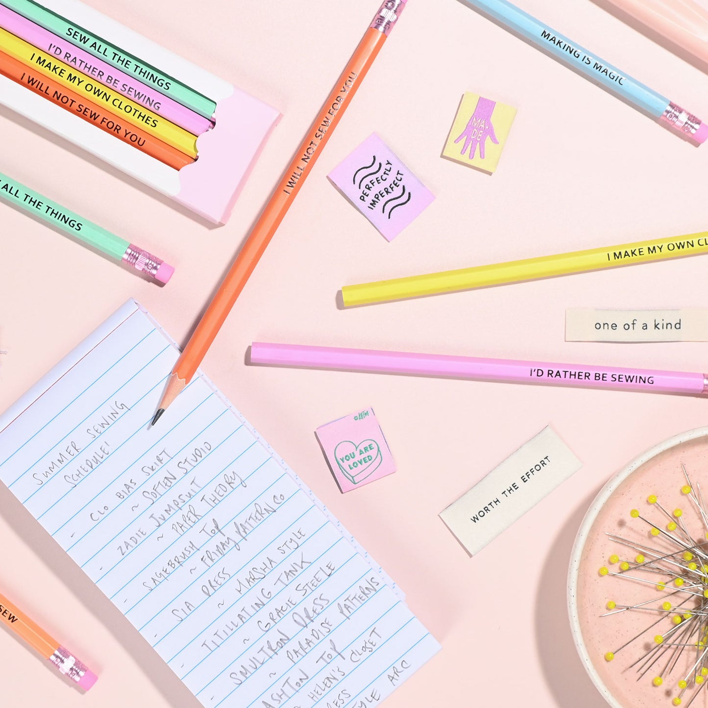 Kylie and the Machine - Sewing Themed HB Pencils