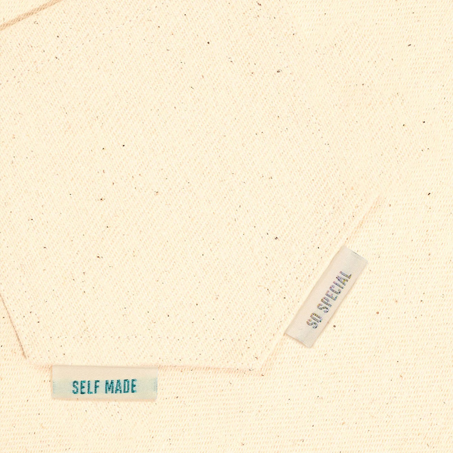 Kylie and the Machine - Woven Labels - Metallic Side Seam - Cream