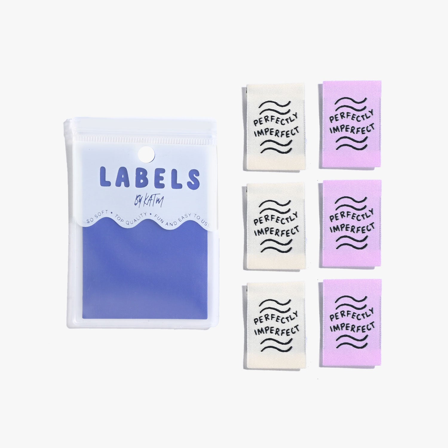 Core Fabrics Sewing Labels: Good Vibes Only - 6 pack