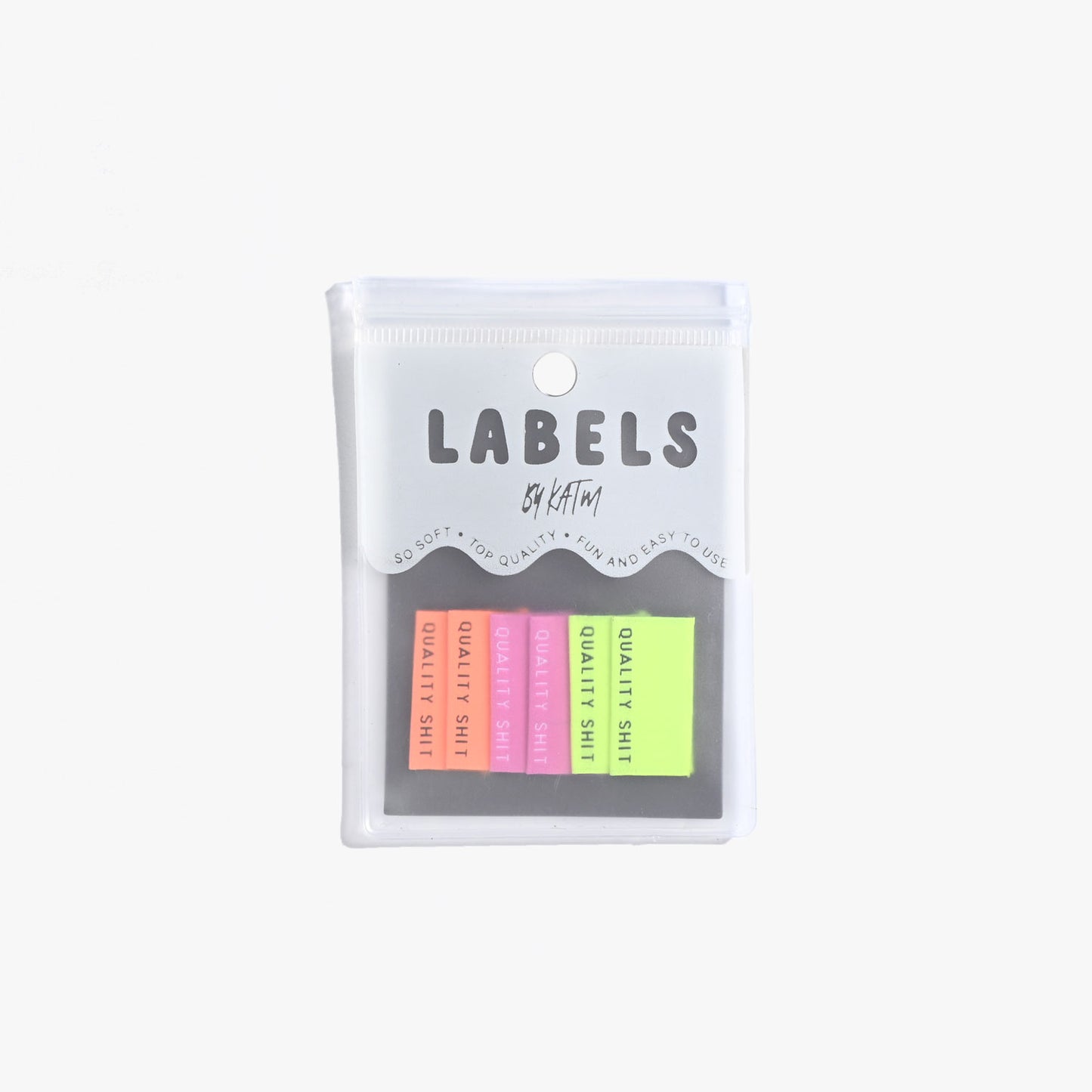 Kylie and the Machine - Woven Labels - "Quality Sh*t" (Fluoro)