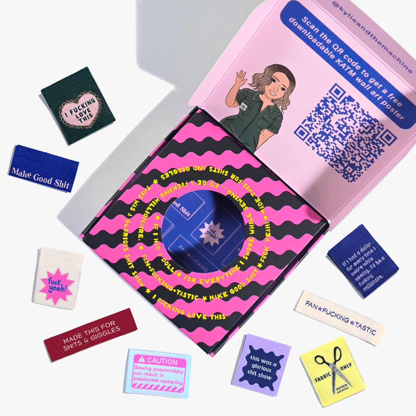 Kylie and the Machine - Woven Labels - The Sweary Sewist #4 Multipack