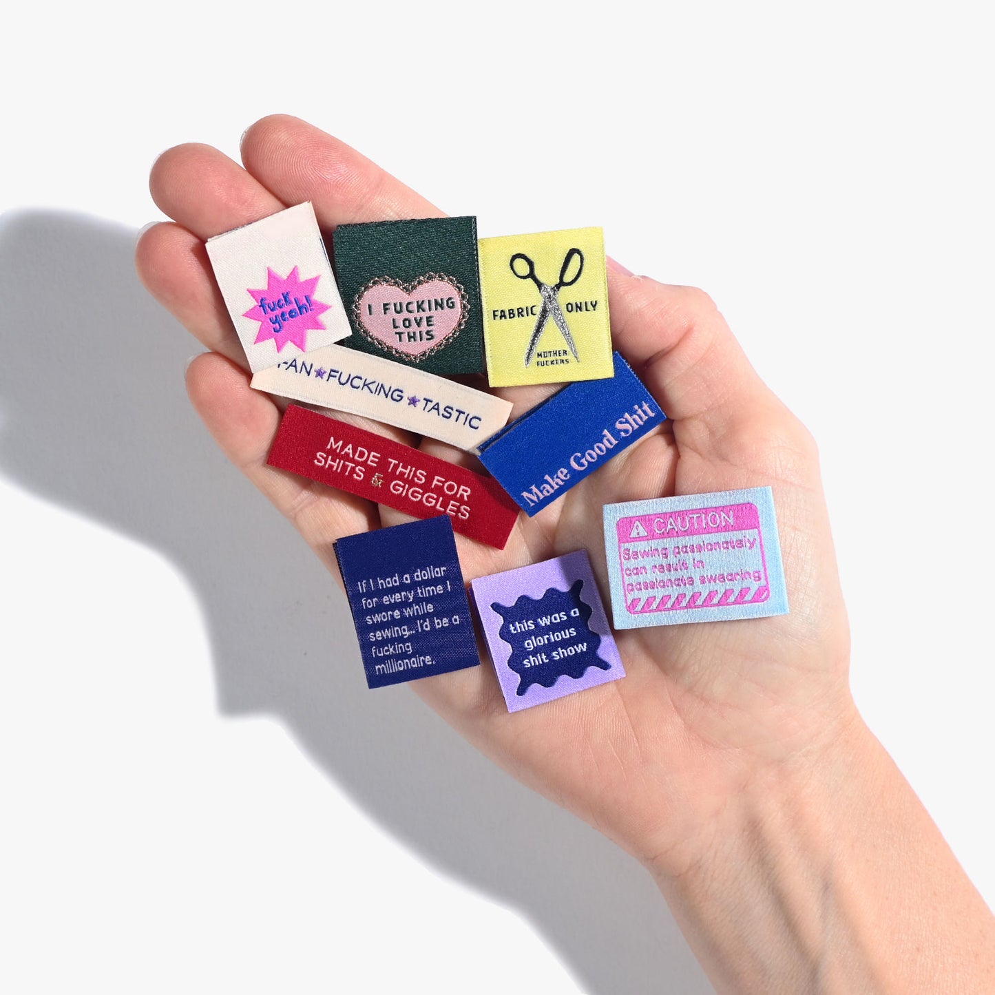 Kylie and the Machine - Woven Labels - The Sweary Sewist #4 Multipack