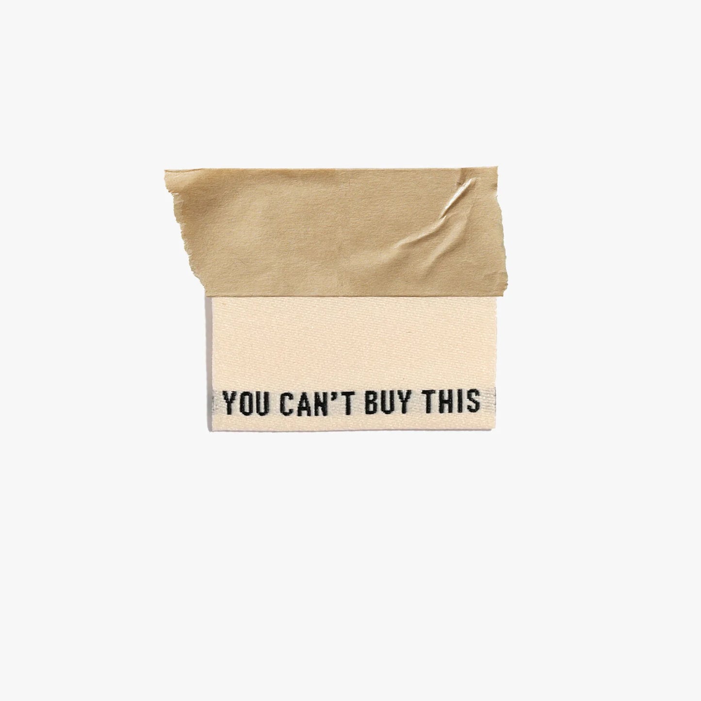 Kylie and the Machine - Woven Labels - "You Can't Buy This" (Black/Cream)