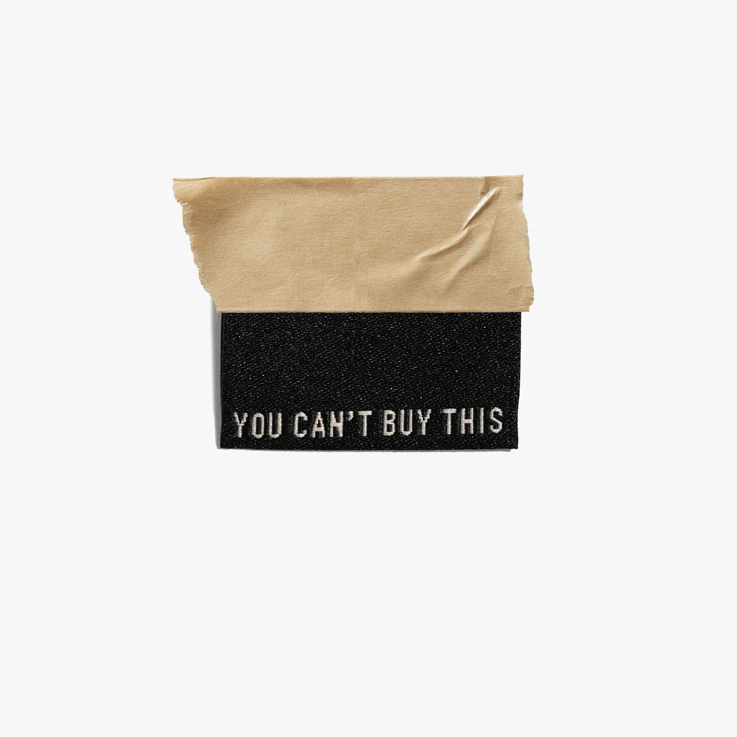 Kylie and the Machine - Woven Labels - "You Can't Buy This" (Black/Cream)