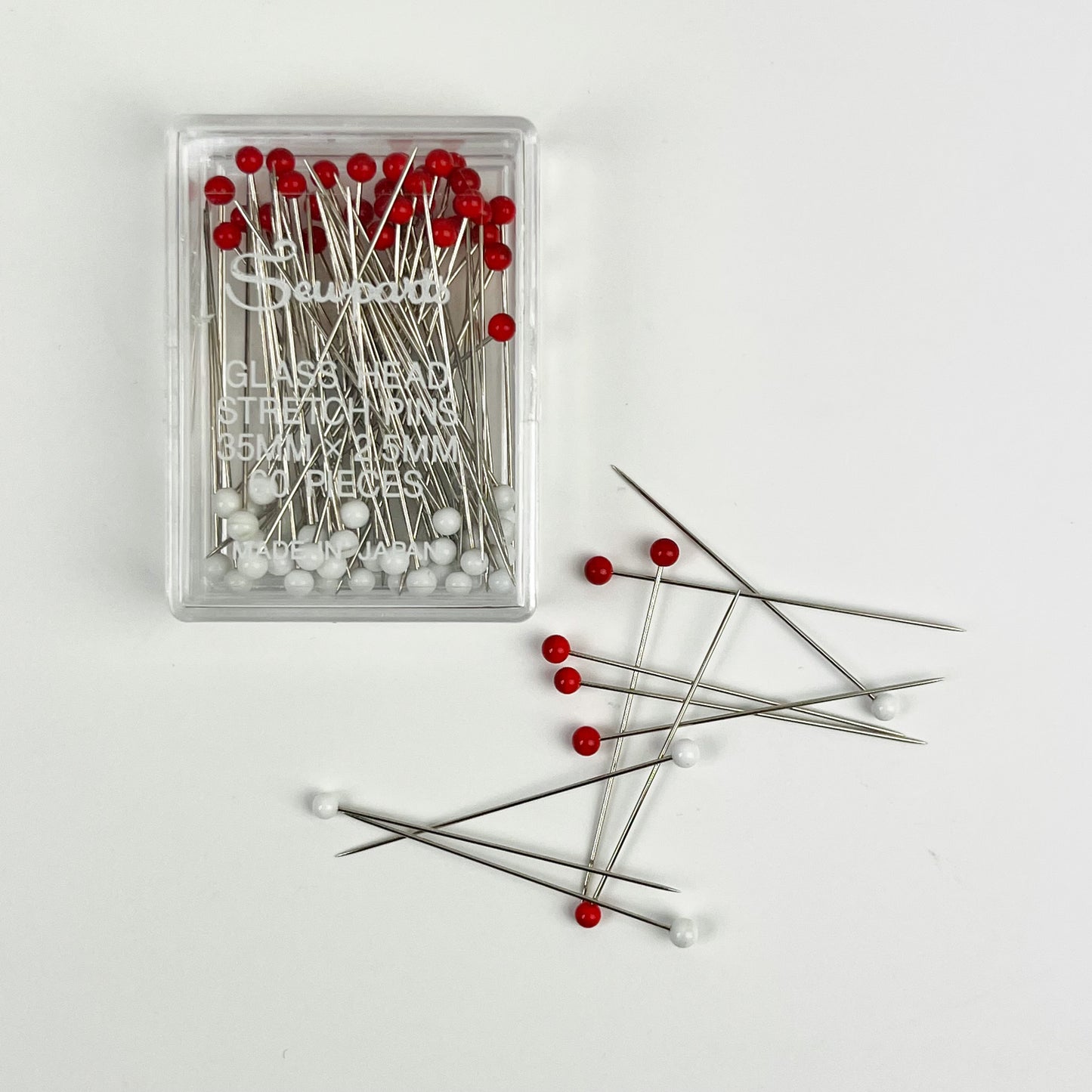 Sewparts - Glass Head Stretch Pins 35mm X 2.5mm