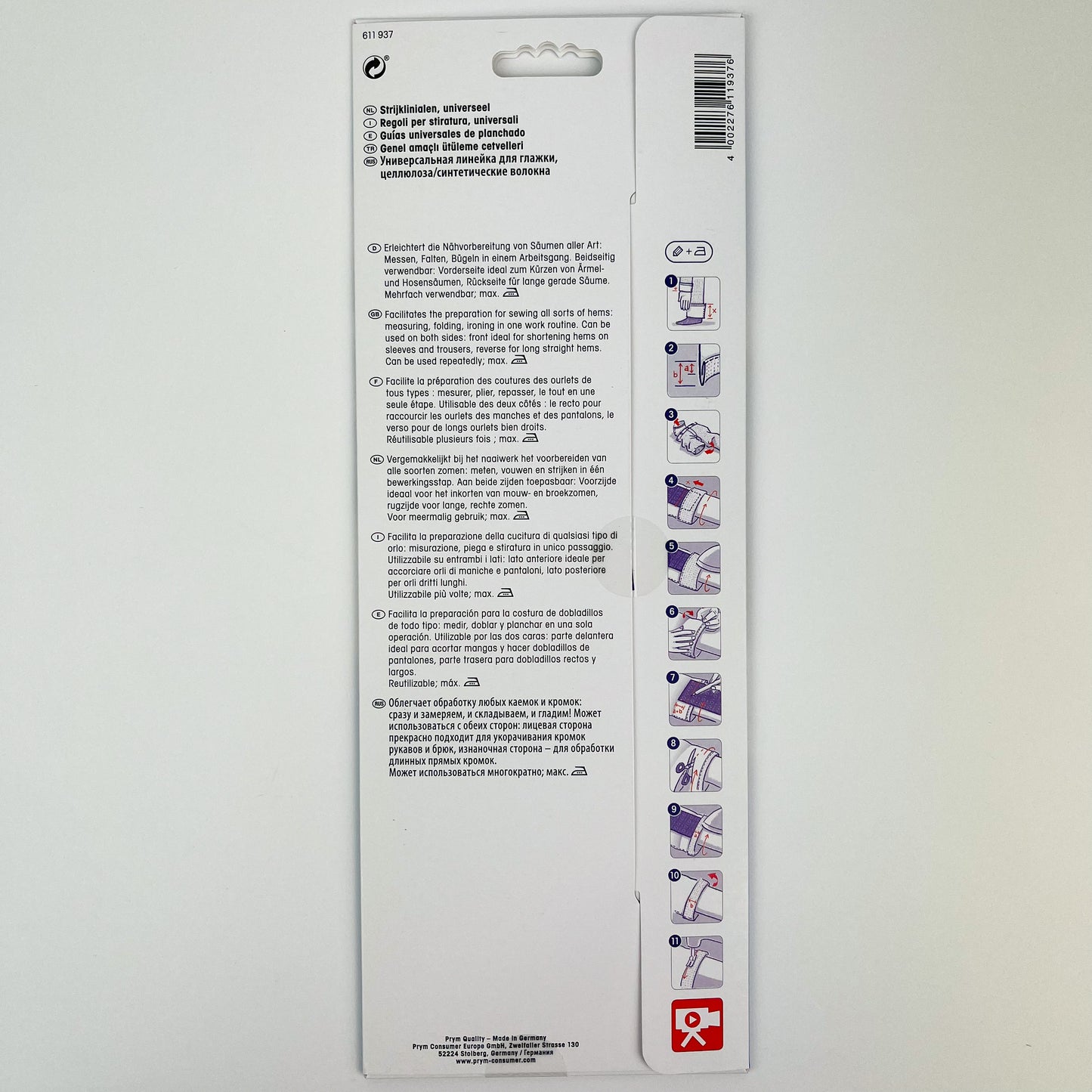 Prym - Ironing Rulers (2 pack)