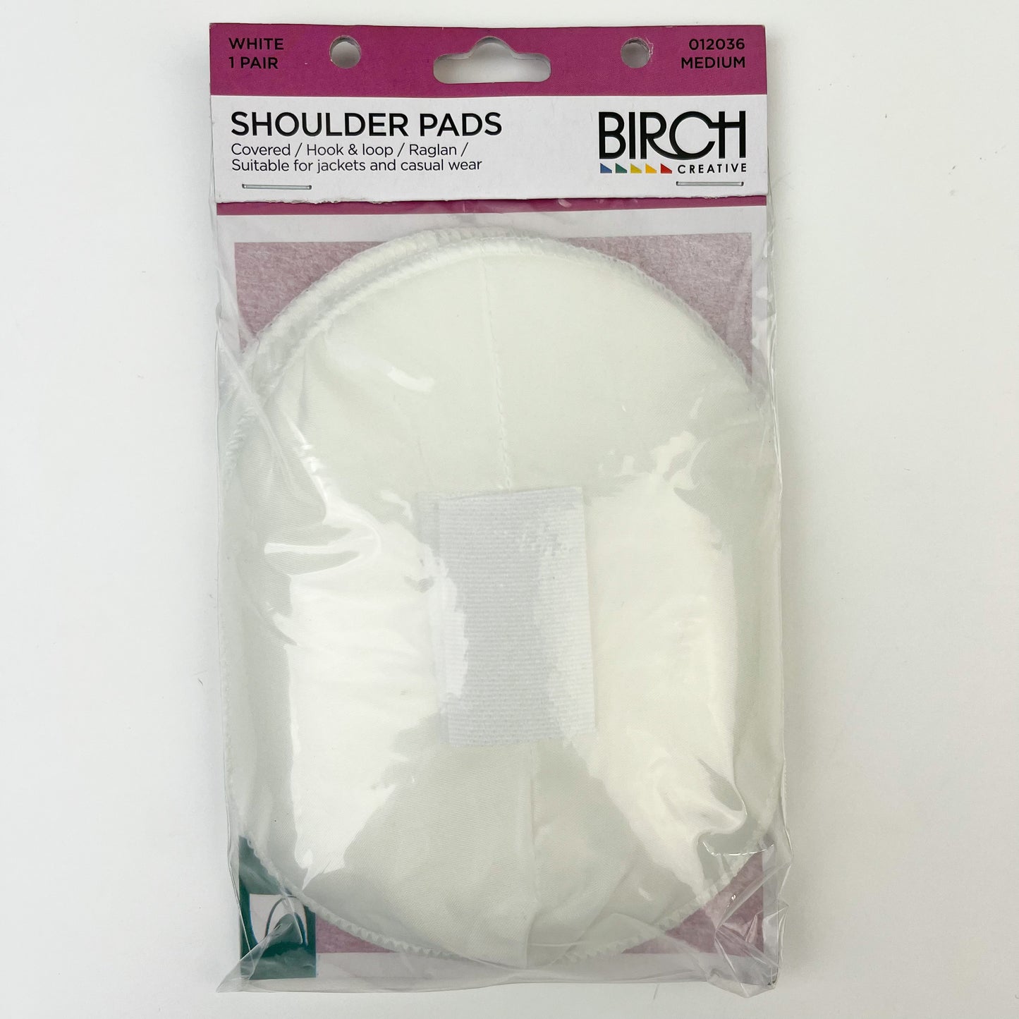 Birch - Raglan Shoulder Pads - Teardrop Shape - Covered