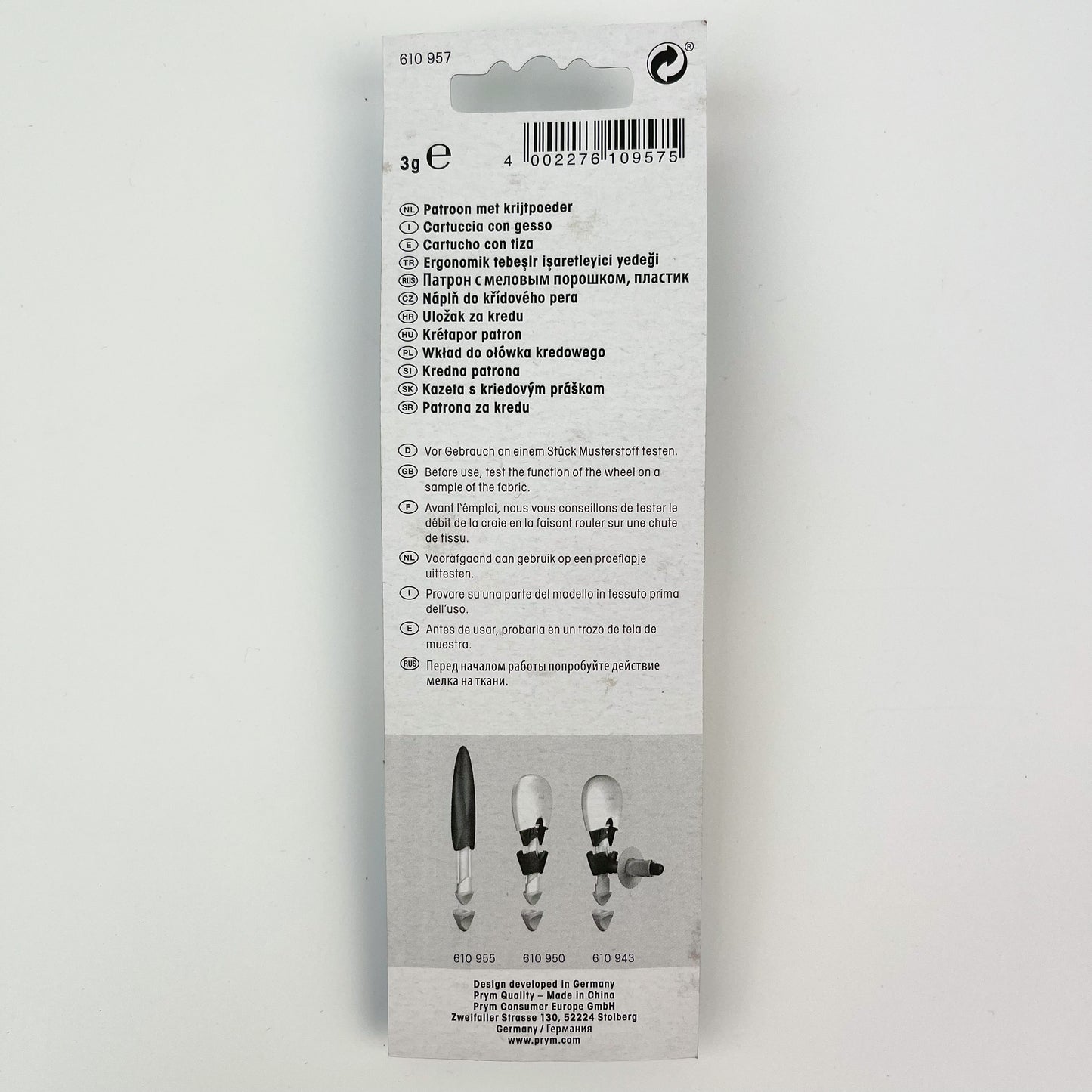 Prym - Chalk Wheel Cartridge Refill
