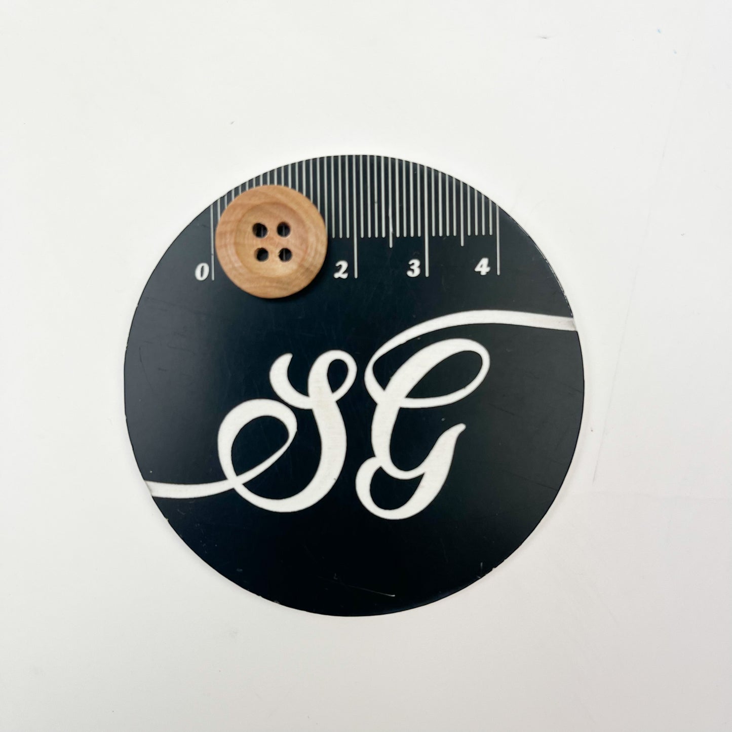 Sewing Gem - 4 Hole, Wooden Chamfered Buckle Buttons - Multiple Sizes