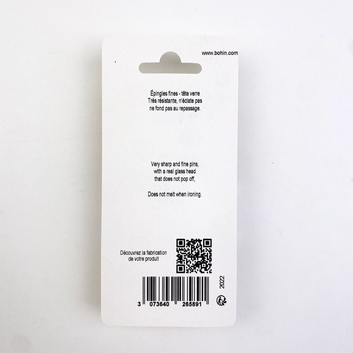 Bohin - Glass Head Pins 150pk