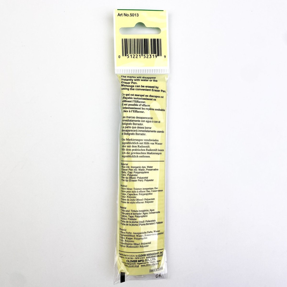 Clover - Chaco Pen with Eraser - Water or Air Erasable