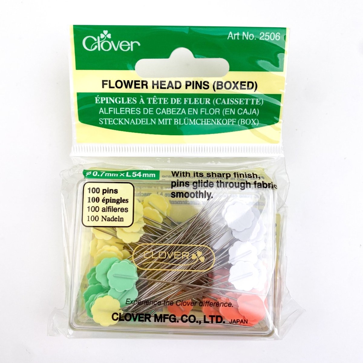 Clover - Flower Head Pins Boxed