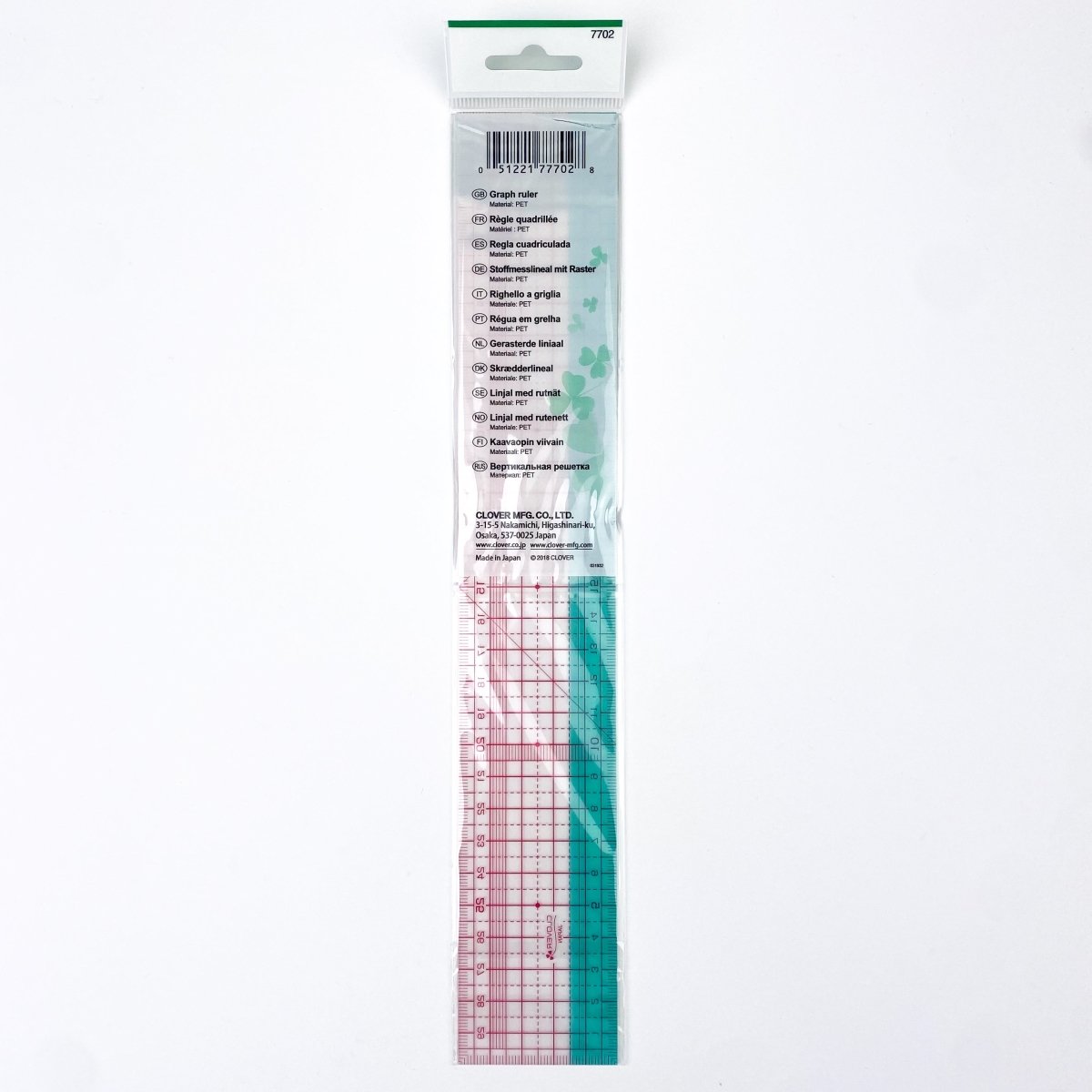 Clover - Plotting/Grading Ruler - 30cm