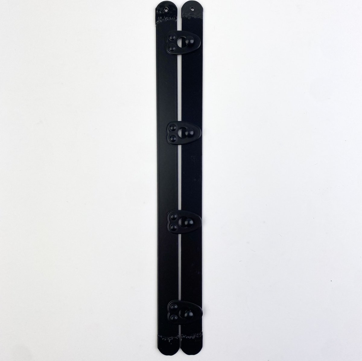 Corset Busk - Black Bone with Black Clip - 12mm wide - various lengths