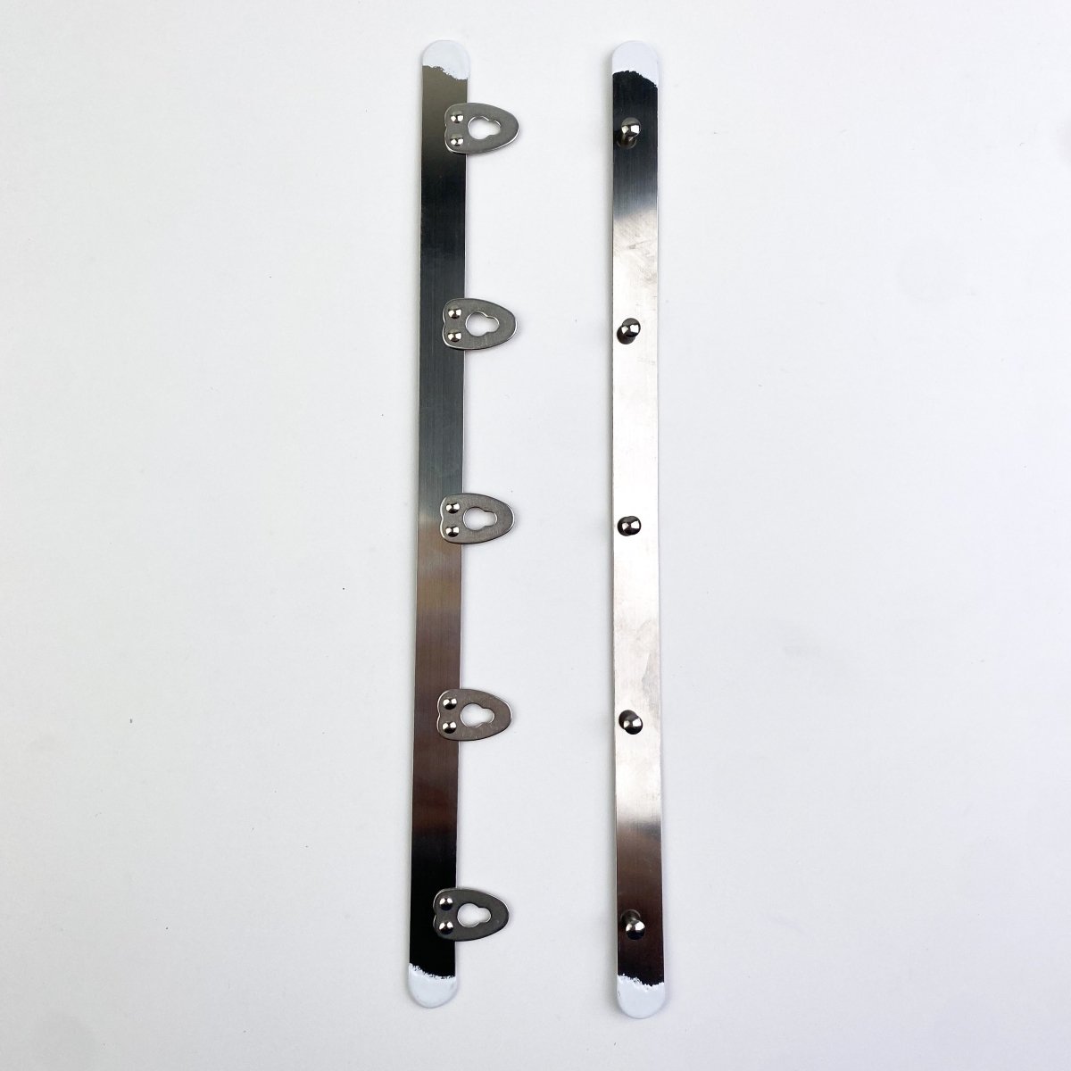 Corset Busk - Silver Bone with Silver Clip - 12mm wide - various lengths