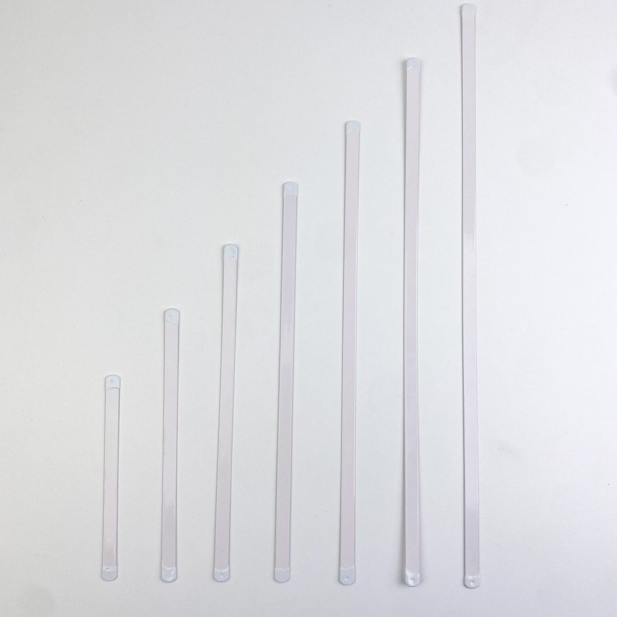 Flat Steel Boning - White - 10mm