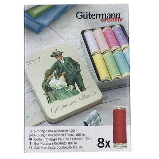 Gutermann - Nostalgic Box of Sew-All Thread Pack - Pastel