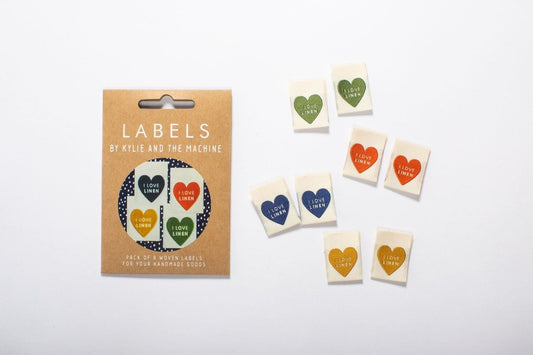 Kylie and the Machine - Woven Labels - "I Love Linen"