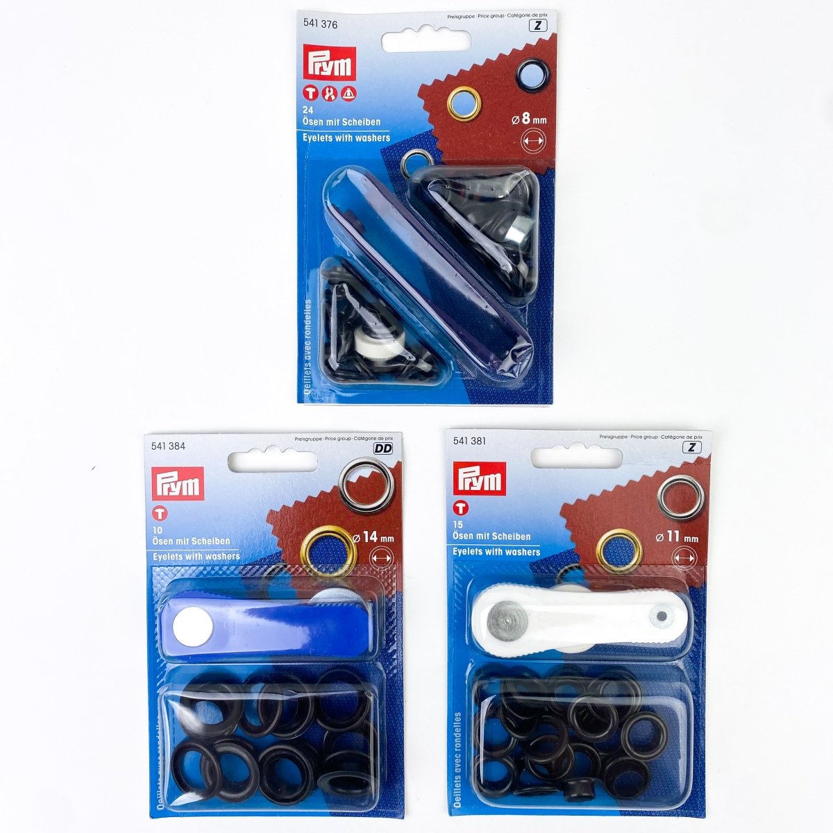 Prym Pym Old Brass (4 Mm) Eyelets Et Rondelles - Kit Fixation Tout En Un