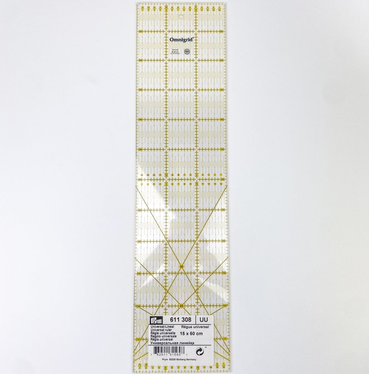 Prym - Universal Rulers - Omnigrid 15 x 60cm - Sewing Gem