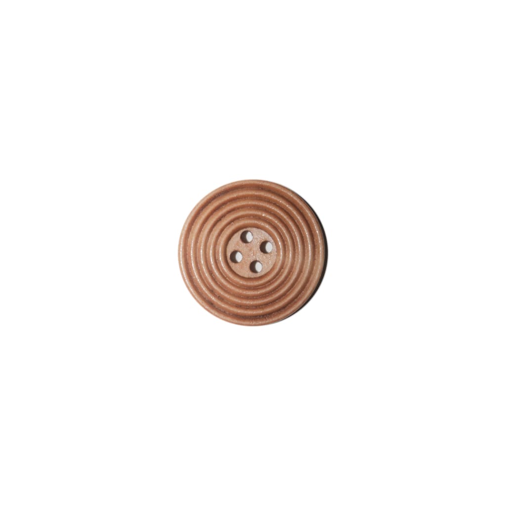Sewing Gem - 4 Hole, Wooden Saddle-Brown Button - 30mm - Sewing Gem