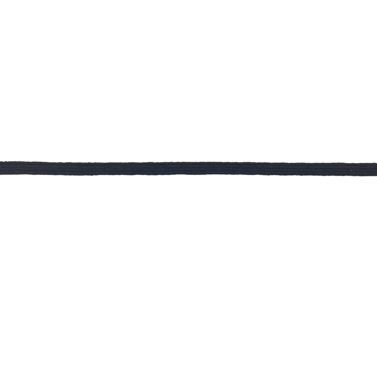 Uni-Trim - Braided Elastic - 3mm Wide - Black - Sewing Gem