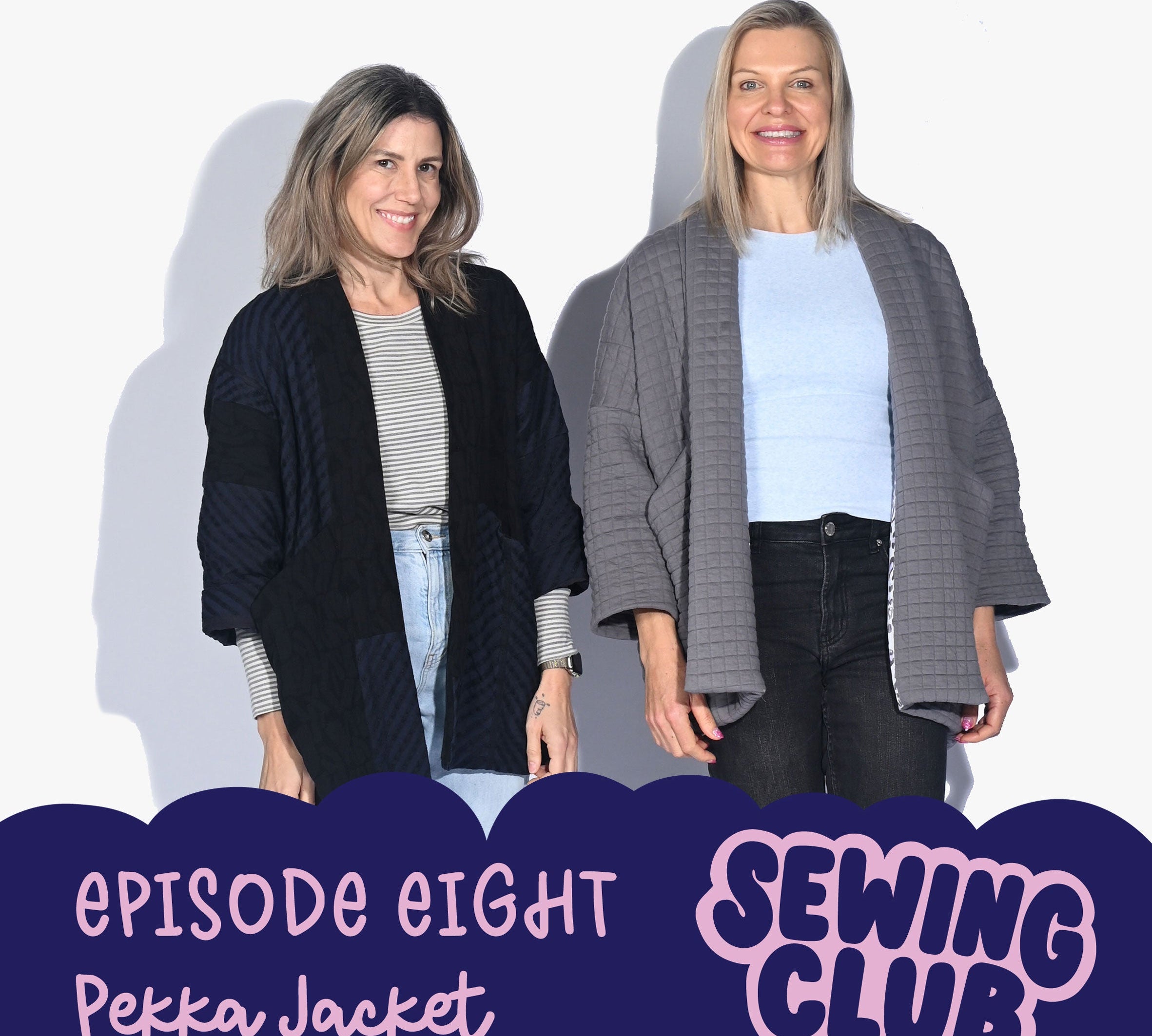 Two women modelling handmade Coats  
