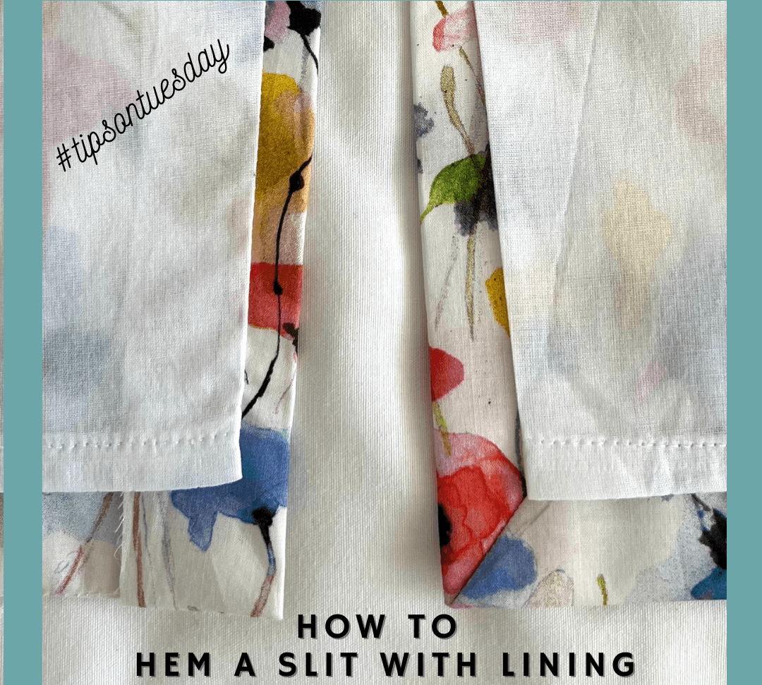 Two Options For Hemming A Skirt With A Slit - Sewing Gem