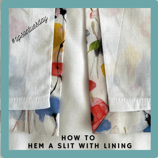 Two Options For Hemming A Skirt With A Slit - Sewing Gem