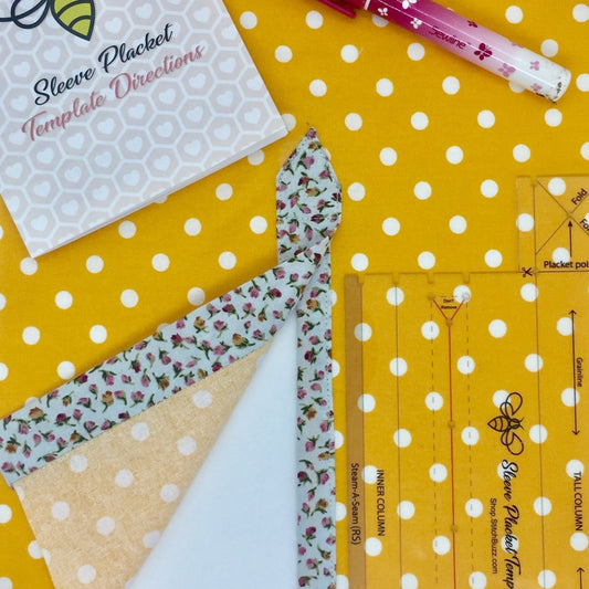 Using The Stitch Buzz Sleeve Placket Template - Sewing Gem