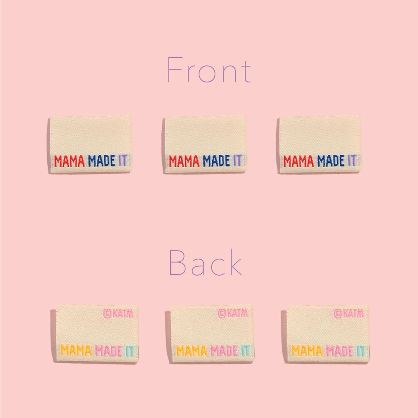 Kylie and the Machine - Woven Labels - "My Mama Made It"
