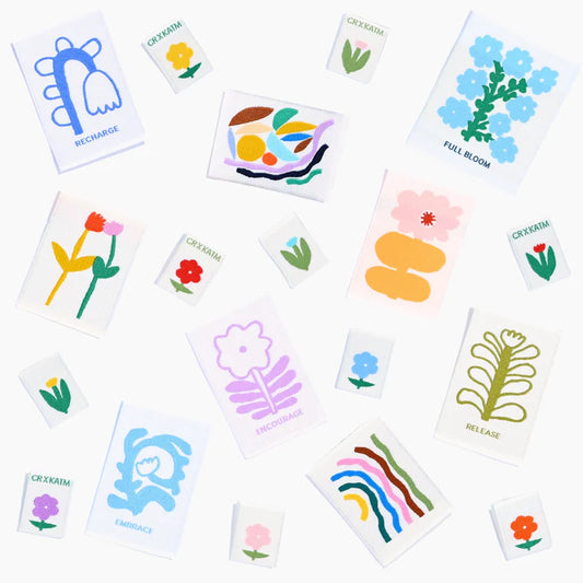 Kylie and the Machine - Woven Labels - FULL BLOOM Claire Ritchie x KATM