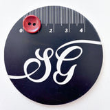 Sewing Gem - 2 Hole, Dark Red Wooden Buttons - Multiple Sizes