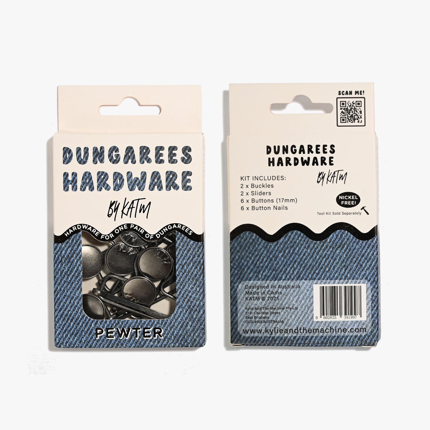 Kylie and the Machine  - Dungarees Hardware Kit