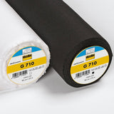 Vilene - Fusible Lightweight Woven Interfacing - G710 - Black or White - price per 50cm