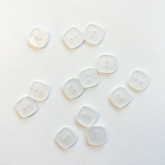 Sewing Gem - Square 2 Hole Candy Coloured Buttons - 11mm