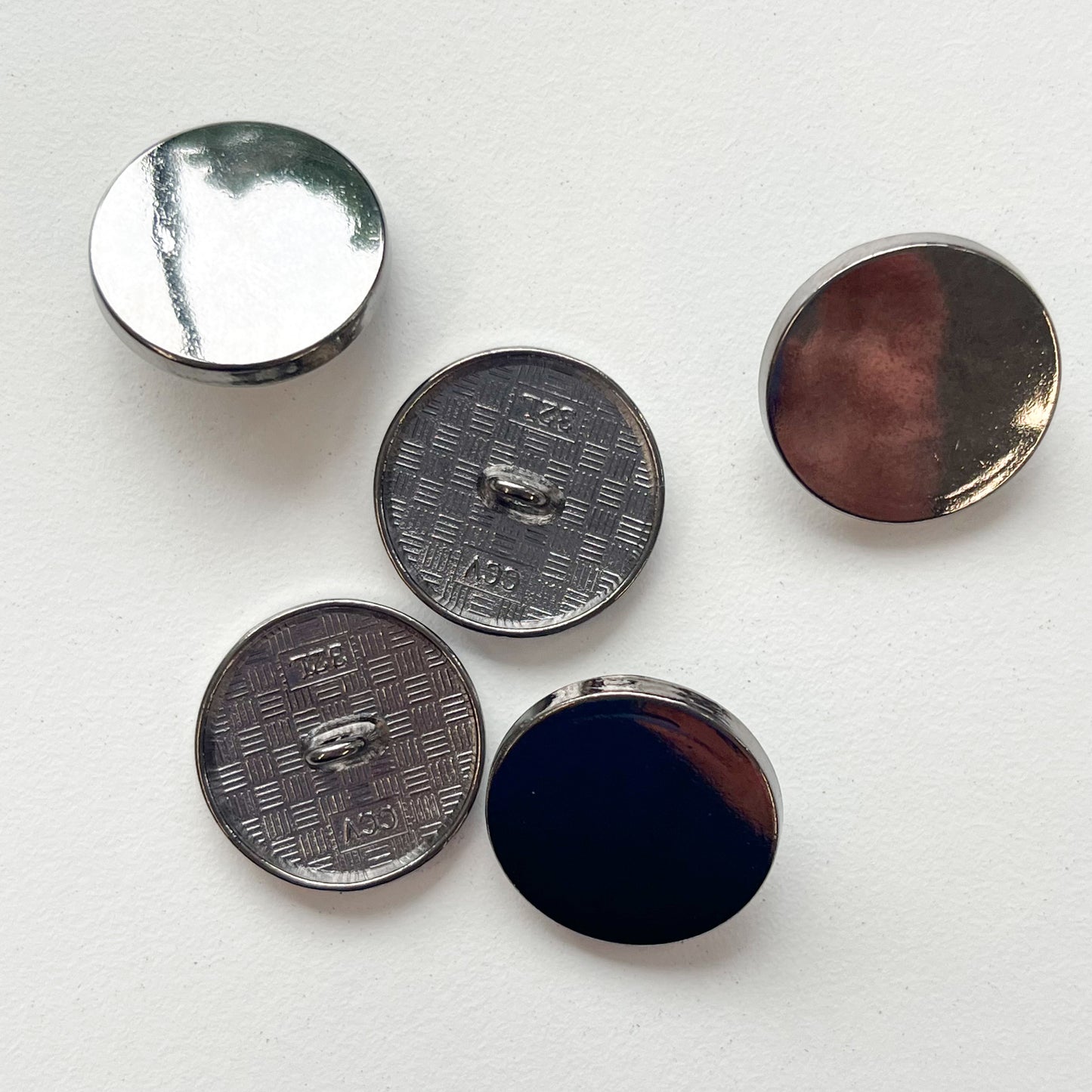 Sewing Gem - Alloy Shank Button - Multiple Colours and Sizes