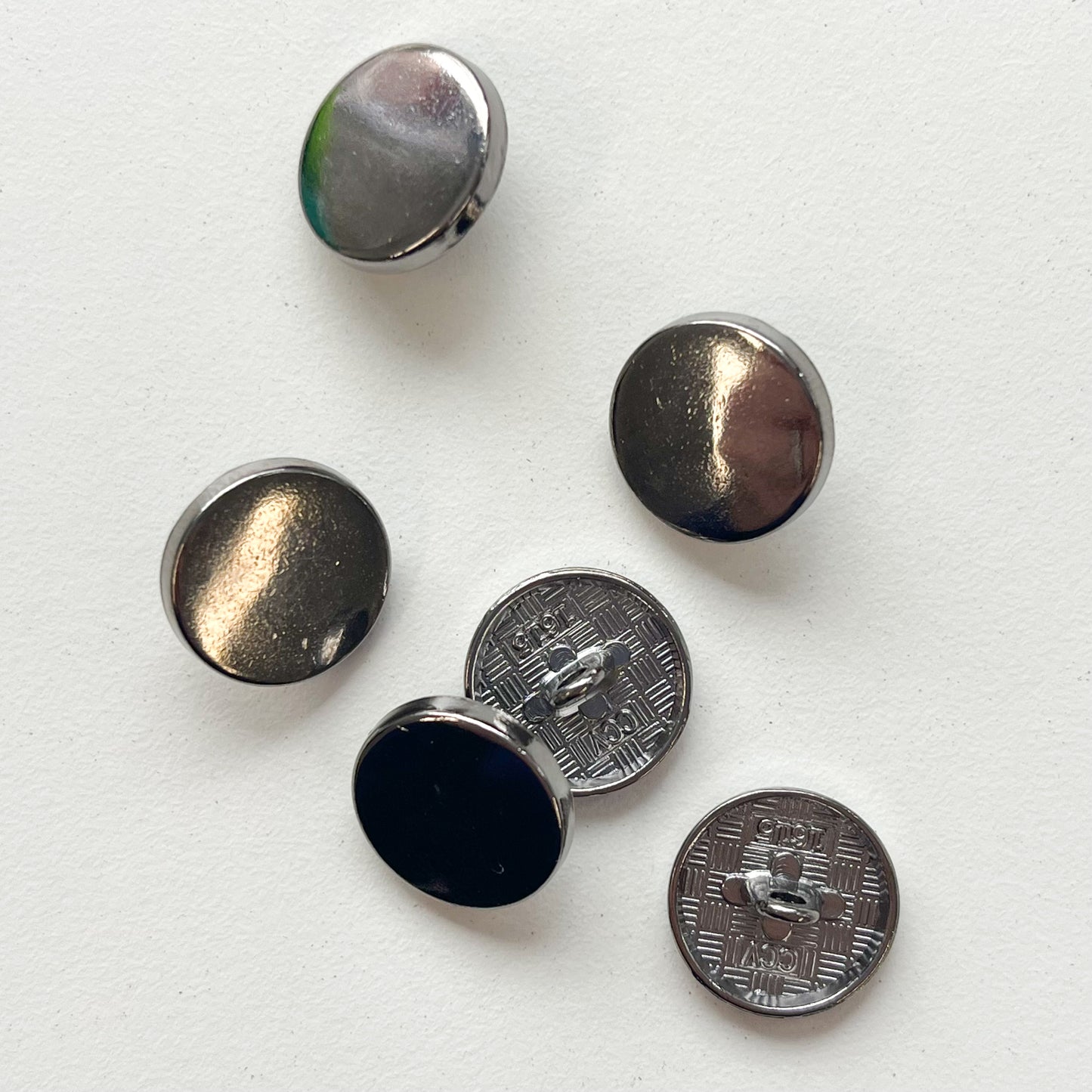 Sewing Gem - Alloy Shank Button - Multiple Colours and Sizes