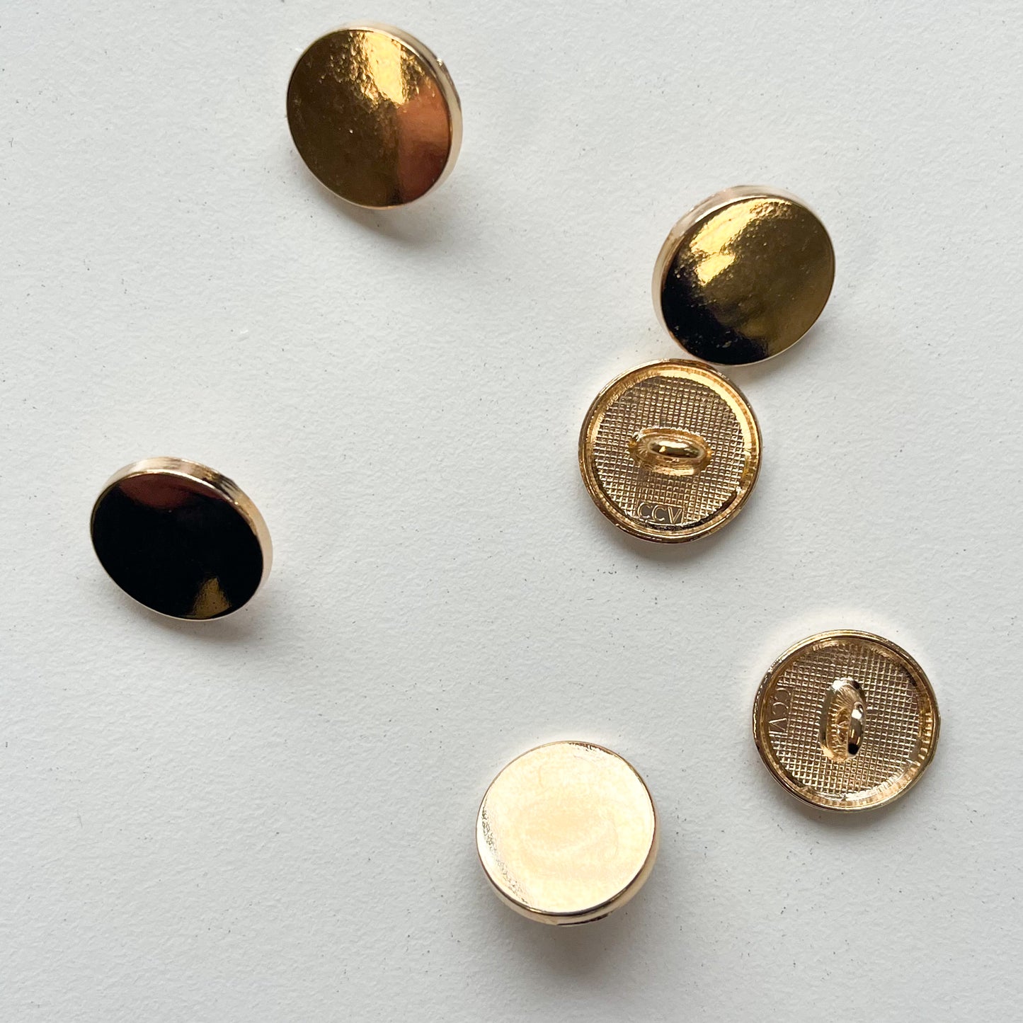 Sewing Gem - Alloy Shank Button - Multiple Colours and Sizes