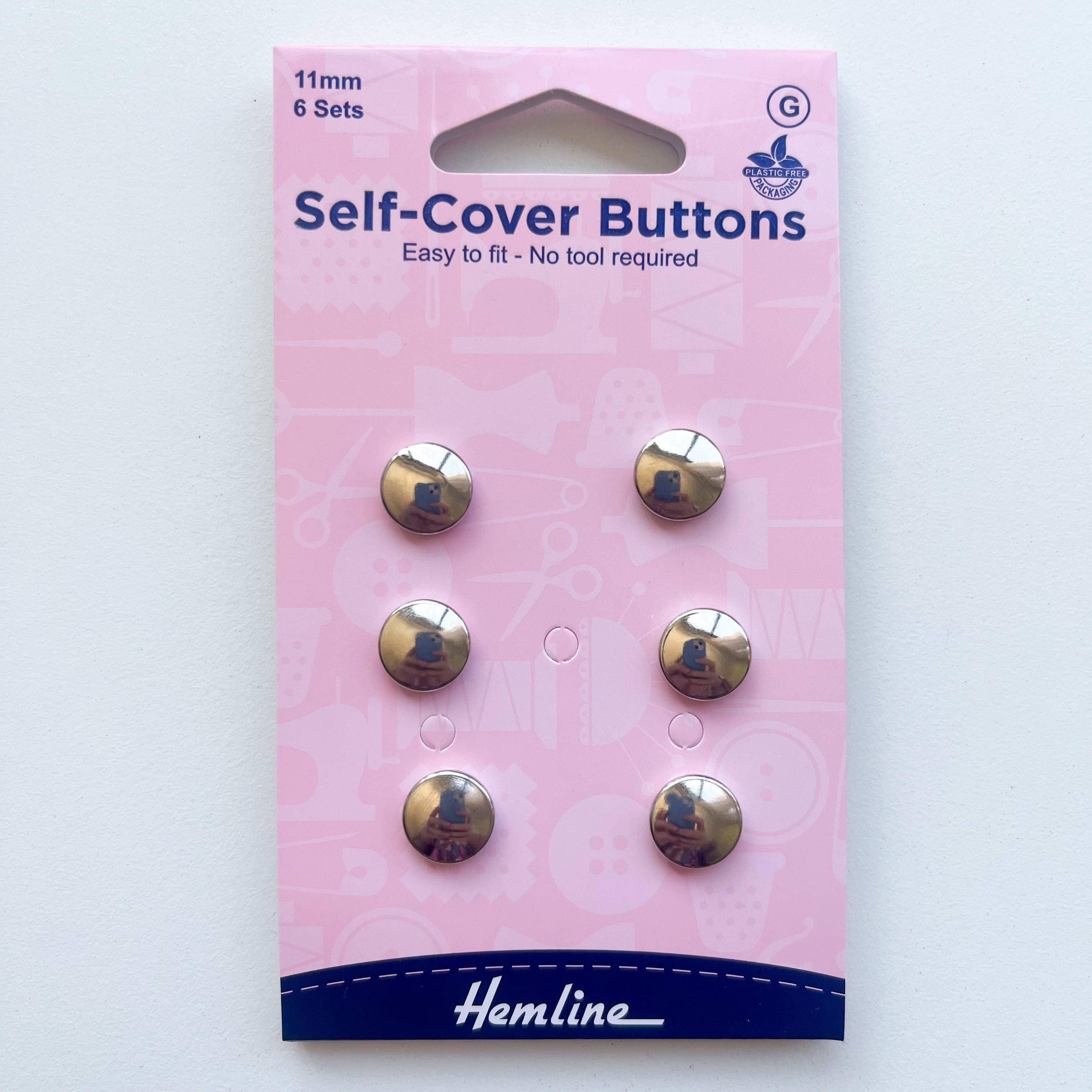 Hemline - Self Cover Buttons - Assorted Sizes