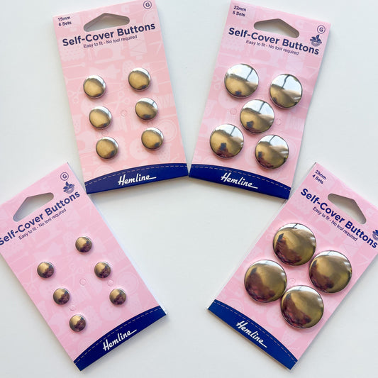 Hemline - Self Cover Buttons - Assorted Sizes